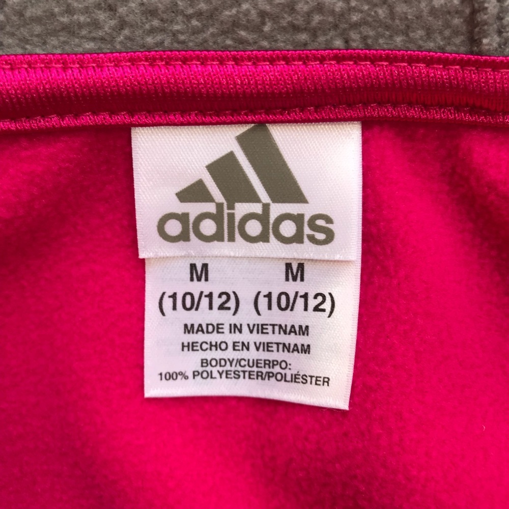 Hot Pink Adidas Zip Up Jacket - Picture 5 of 10